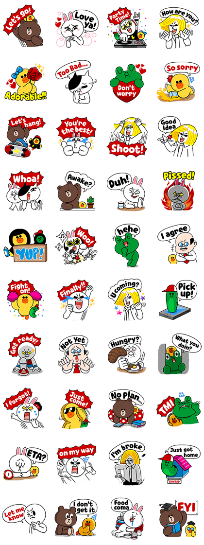 LINE Friends: Fun Phrases