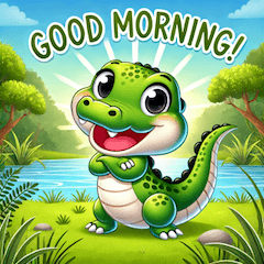 Cute Crocodile Stickers: