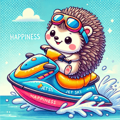 Skiing Hedgehog