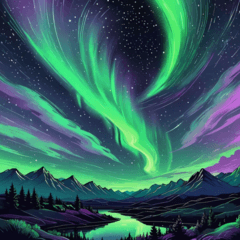 Enchanting Aurora Glows