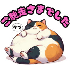 Cute Calico Cat Stickers1