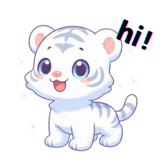 Q little white tiger