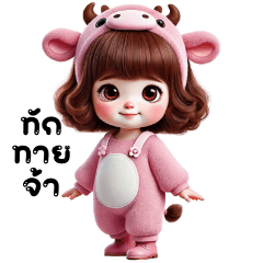 สาวน้อยน่ารัก – ชุดวัว2