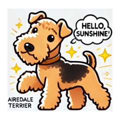 John the Airedale Terrier