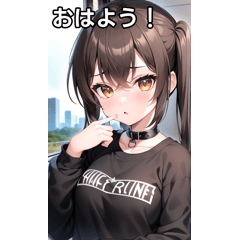 茶髪ロック女子は電車に乗る