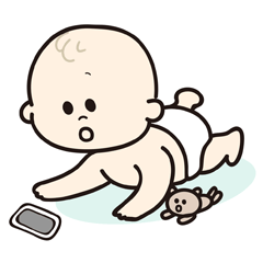 Easy to use baby LINE stickers_For boys