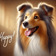 Cute & Realistic Sheltie Stickers