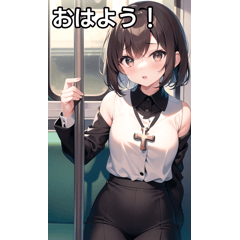十字架女子は電車に乗る