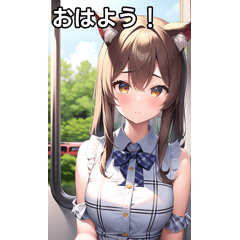 猫耳女子は電車で行く