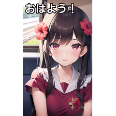 ハイビスカス女子は電車で行く
