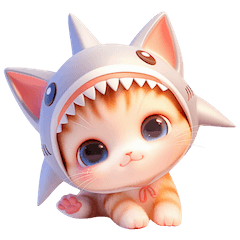 Cute Shark Cat - (Taiwan)