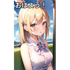 ウサ耳女子は電車で行く