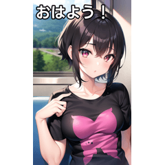 ロックTシャツ女子は電車で行く