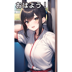 柔道女子は電車で行く