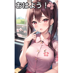 サクラ女子は電車で行く