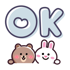 <兔和咖B>OK OK ～ ♡ ♡ ♡