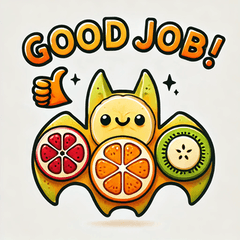 Fruit Bat Stickers