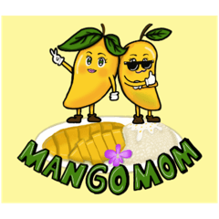 Mango Mom Sticker