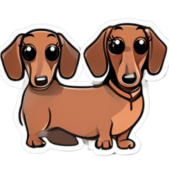 DACHSHUND 2 HEADS and more...