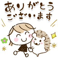 milk tea&hedgehog×LINE Sukimani