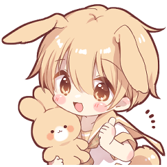 Rabbit boy sticker6