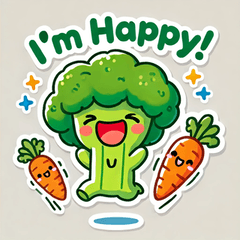 Veggie Monster Stickers