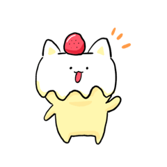 Sweet cake cat