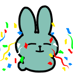 Sleepy Green Rabbit Animation Ver.