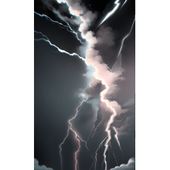 lightning effect sticker