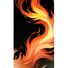 flame effect sticker