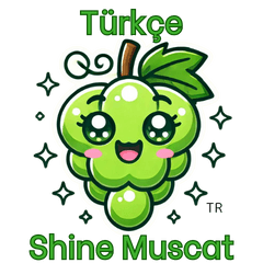 Shine Muscat Sticker with TR Text