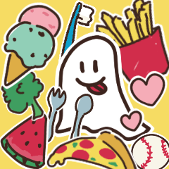 Sticker style food sticker