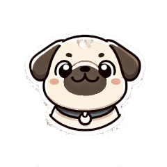 Pug's Life in Stickers