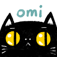 Omi is a black cat