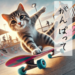 Conversations of a Skateboard-Loving Cat