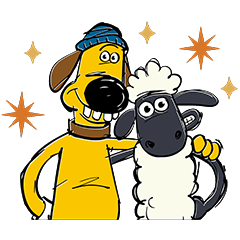 Shaun The Sheep Line Stickers Line Store
