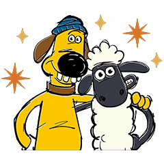 Shaun The Sheep Line Stickers Line Store