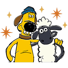 Shaun The Sheep Line Stickers Line Store