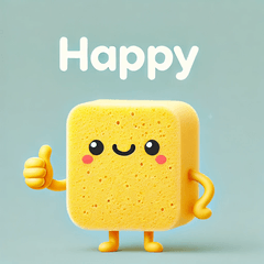 Cheerful Sponge Stickers