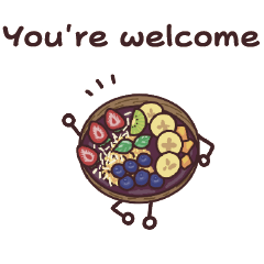 Acai-chan simple daily greetings polite