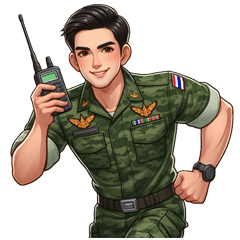 Code radio Thai soldier