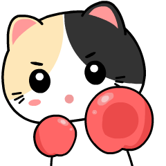 Lovely Calico Cat 3 : Effect stickers