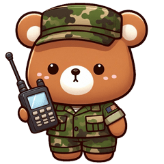 Code radio bear soldier