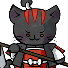 Sengoku cat warlord stamp 2