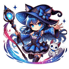 silver cat wizard