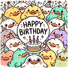 Cute Ducks Doodle Art (Mini - EN)