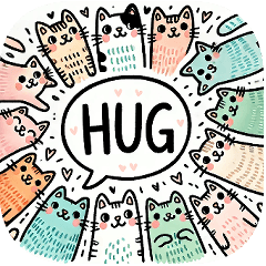 Cute Cats Doodle Art (Mini - EN)