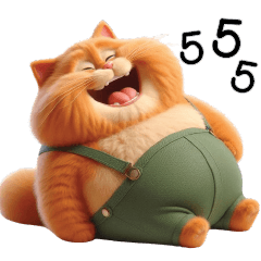 Orange Cat super chubby