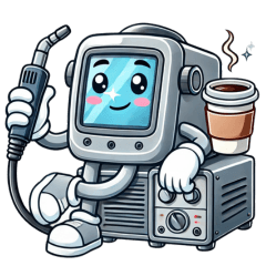 Cute Welding Machine Chat Stickers