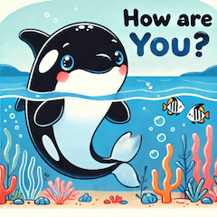 Cute Orca Stickers